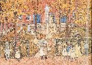 Maurice Prendergast West Church Boston oil painting picture wholesale